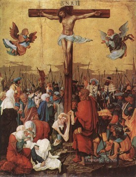 デニス・ファン・アルスロート Painting - 十字架上のキリスト 1520年 フランドルのデニス・ファン・アルスロート